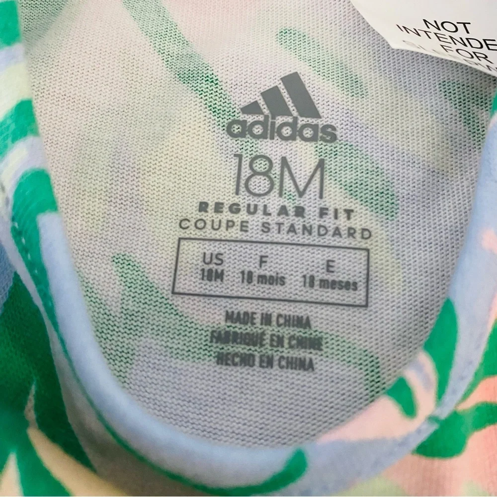 Adidas Baby Romper with Tropical Print 18 months GUC